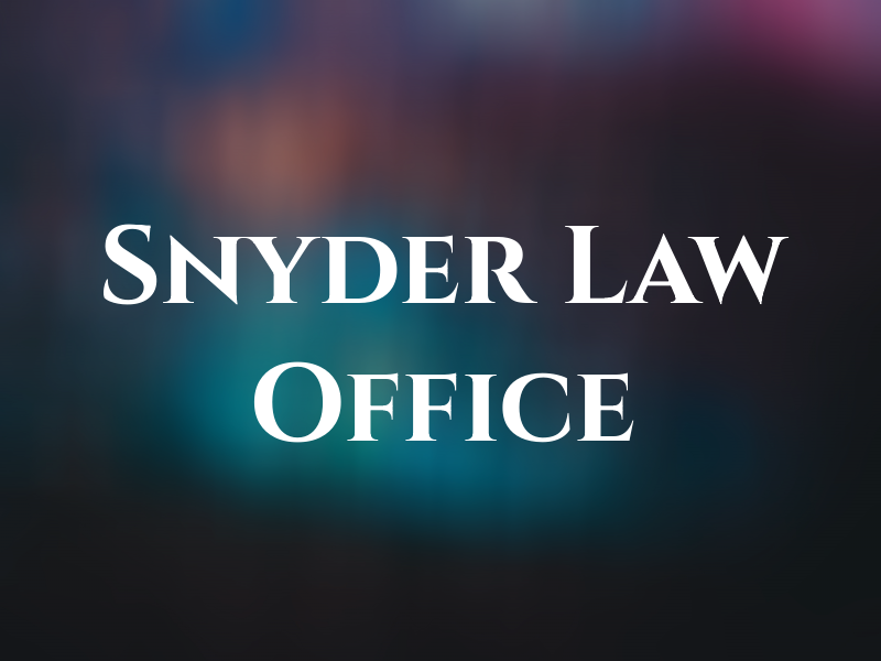 Snyder Law Office