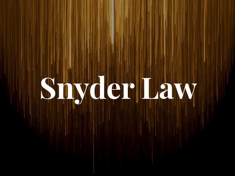Snyder Law