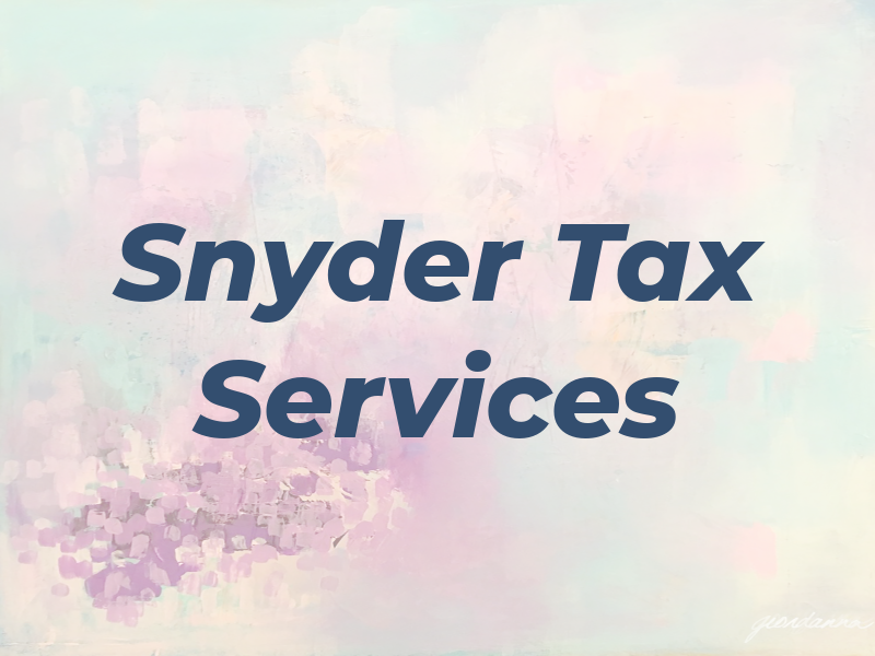 Snyder Tax Services