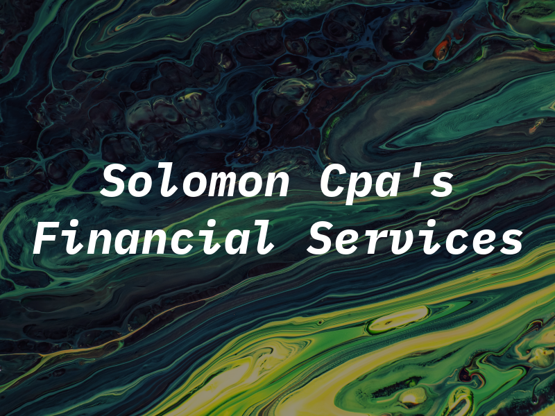 Solomon Cpa's & Financial Services