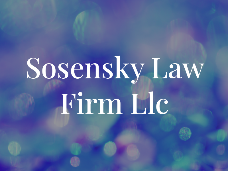 Sosensky Law Firm Llc