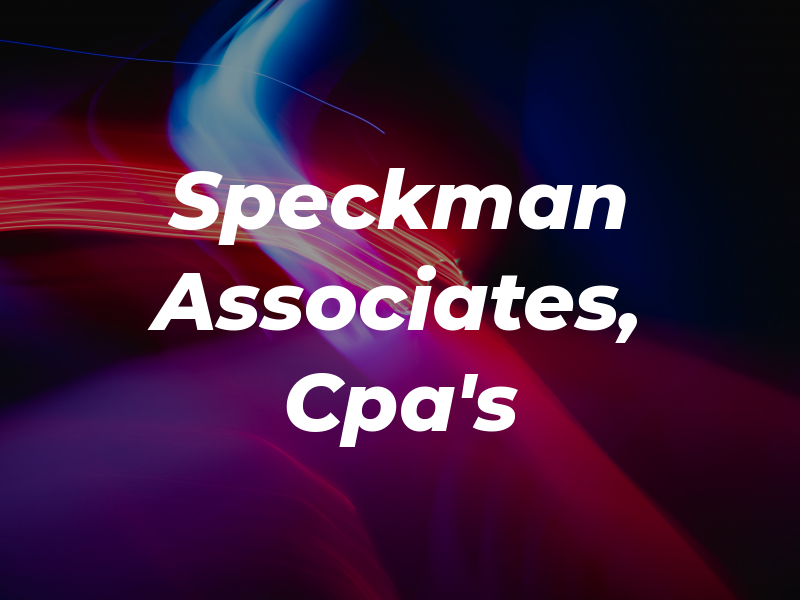 Speckman & Associates, Cpa's