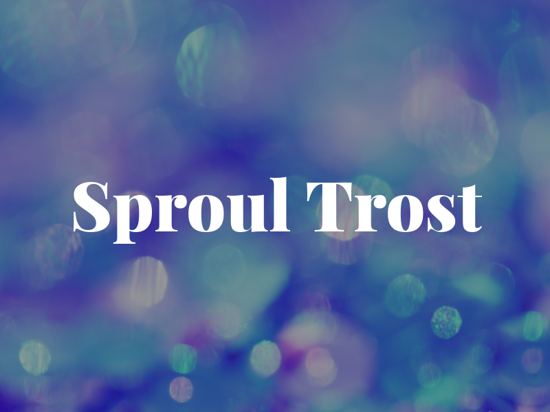 Sproul Trost