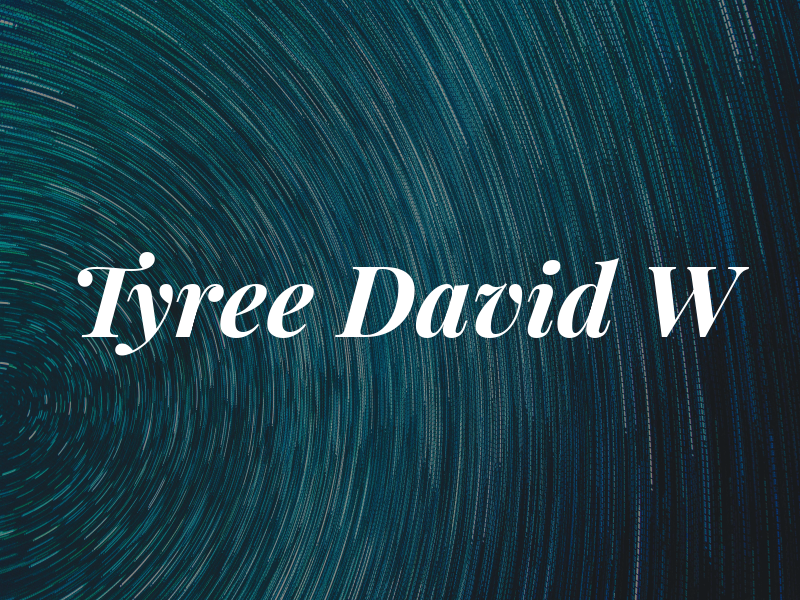 Tyree David W