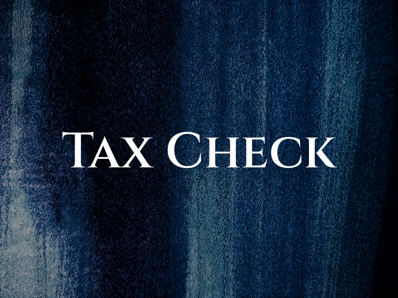 Tax Check