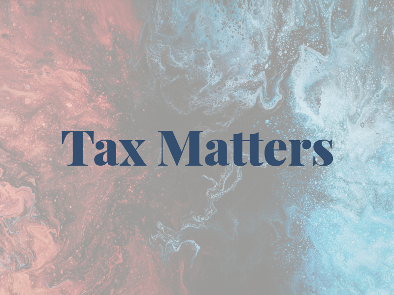 Tax Matters