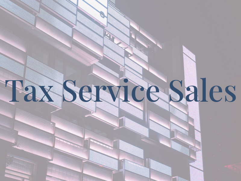 Tax Service Sales
