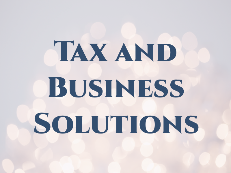 Tax and Business Solutions