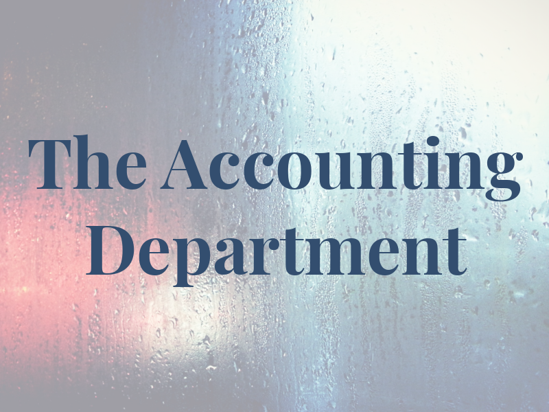 The Accounting Department