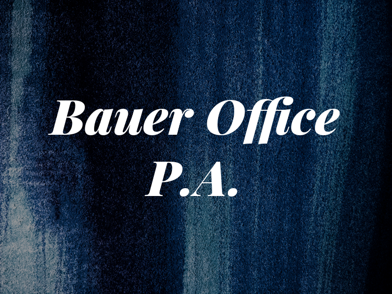 The Bauer Law Office P.A.