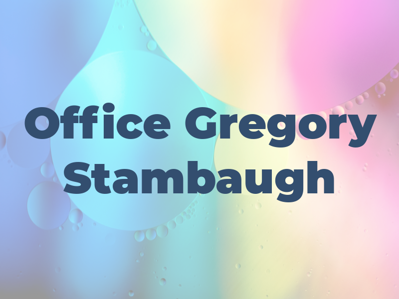 The Law Office Of Gregory E Stambaugh