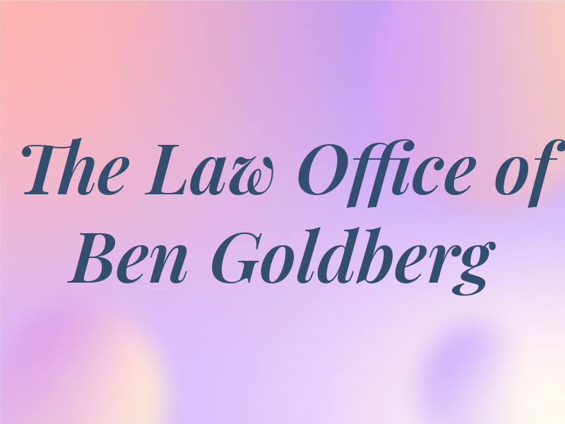 The Law Office of Ben Goldberg