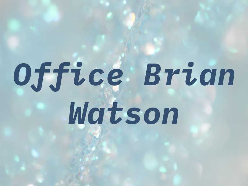 The Law Office of Brian Watson