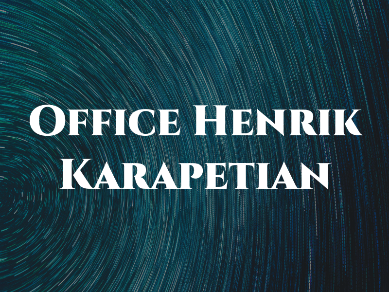 The Law Office of Henrik Karapetian