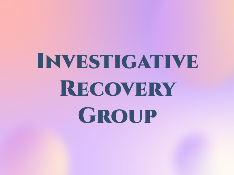 The NJF Investigative & Recovery Group