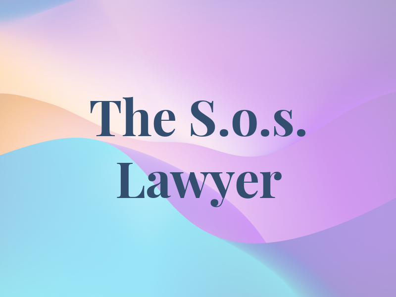 The S.o.s. Lawyer