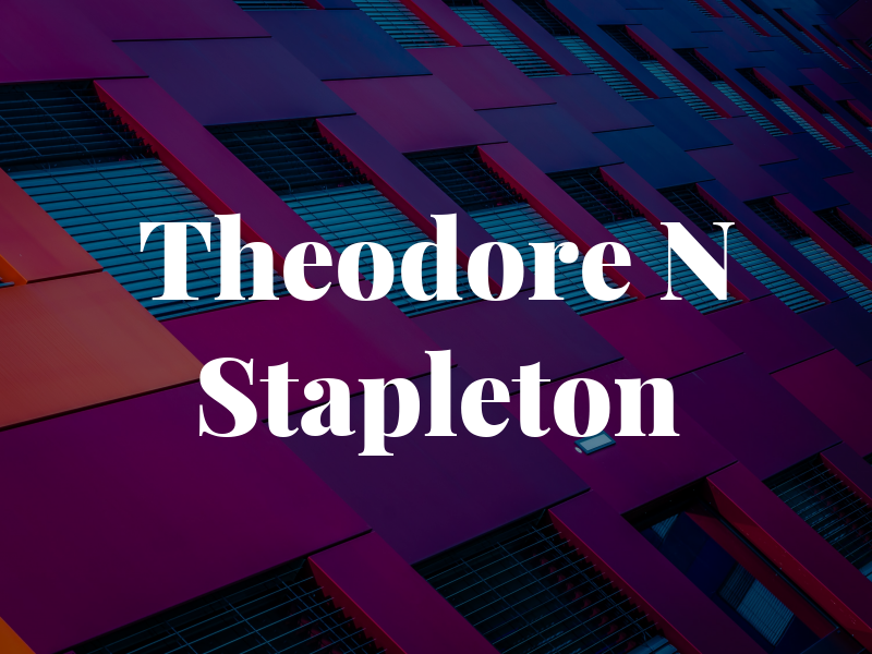 Theodore N Stapleton