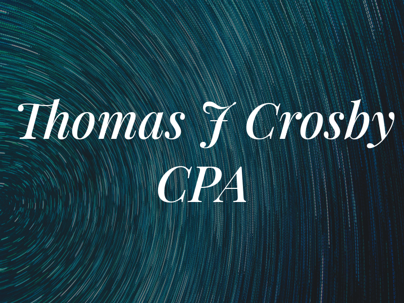 Thomas J Crosby CPA