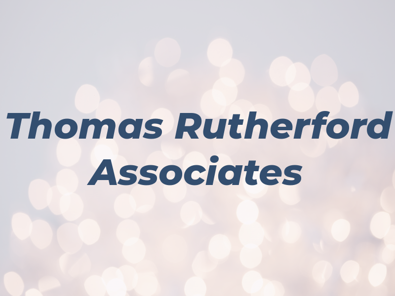Thomas S Rutherford & Associates