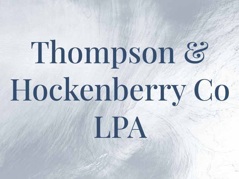 Thompson & Hockenberry Co LPA
