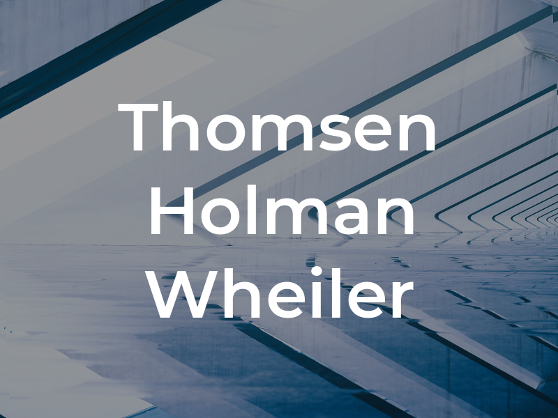 Thomsen Holman Wheiler