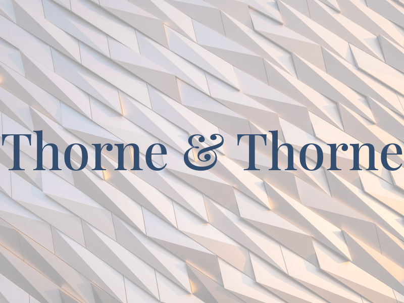 Thorne & Thorne