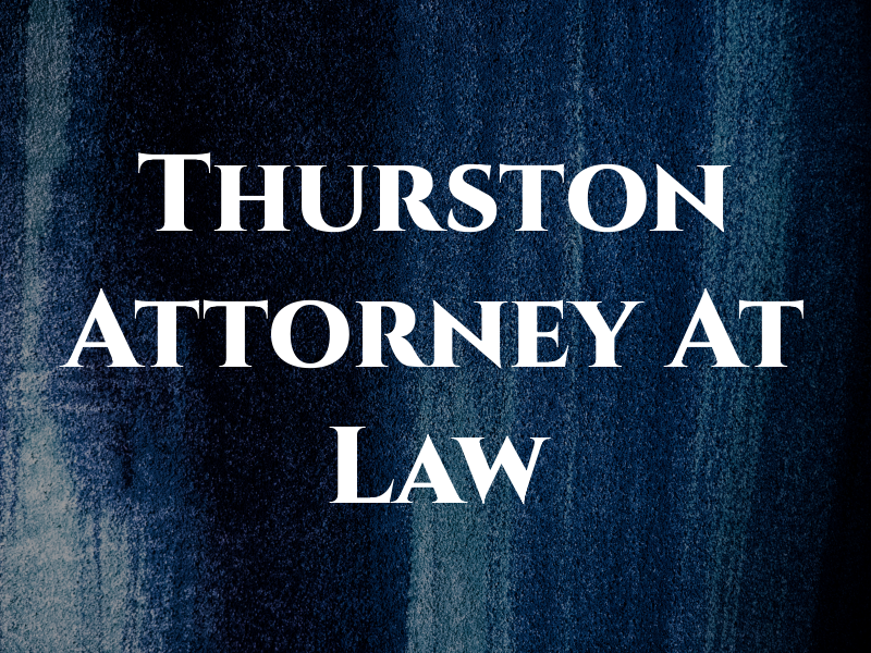 Thurston Attorney At Law