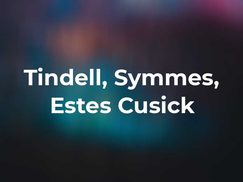 Tindell, Symmes, Estes and Cusick