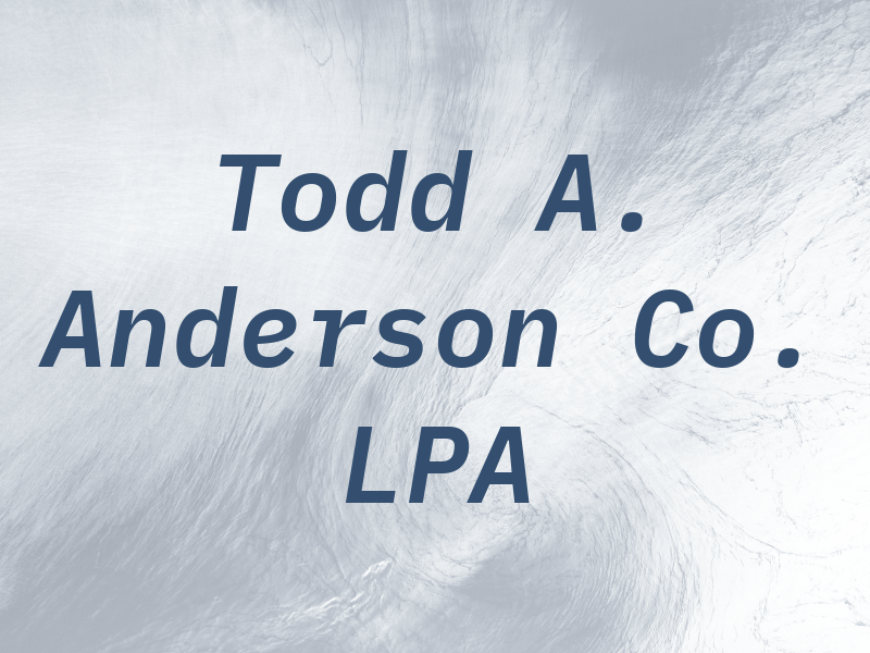 Todd A. Anderson Co. LPA