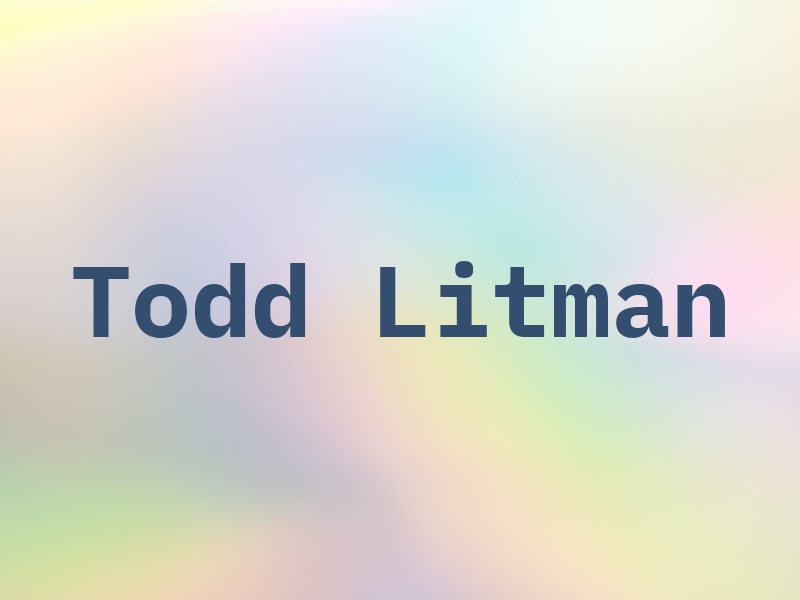 Todd Litman