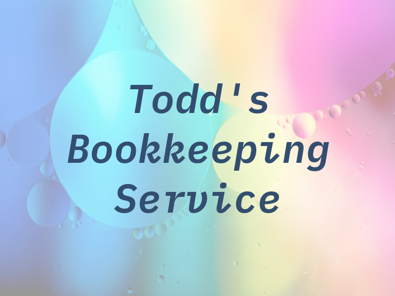Todd's Tax and Bookkeeping Service