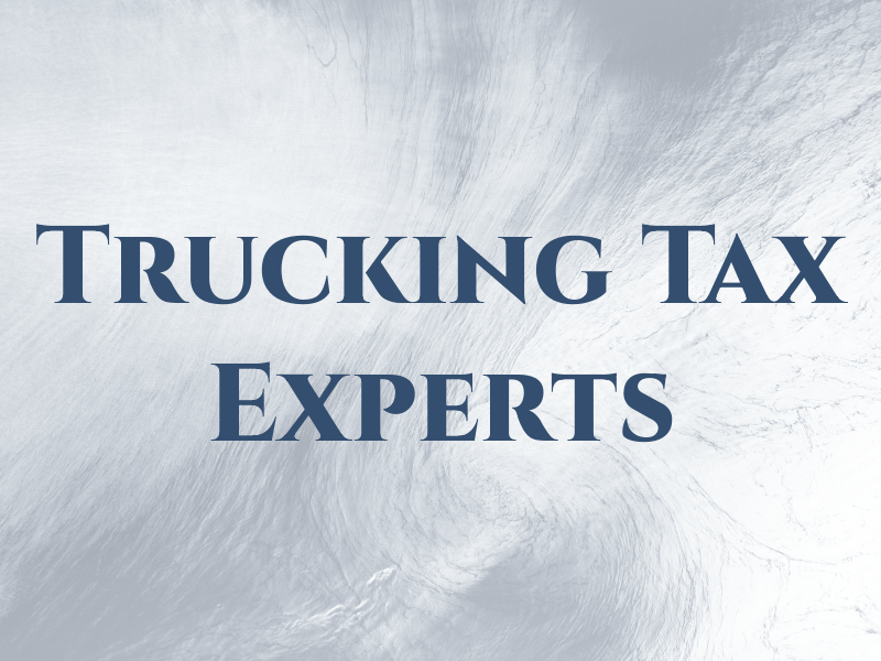 Trucking Tax Experts