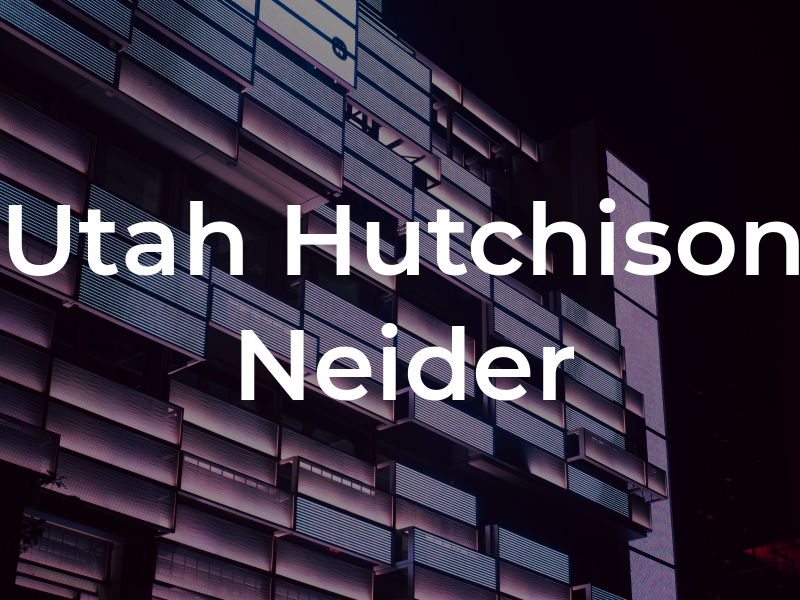 Utah Hutchison Neider