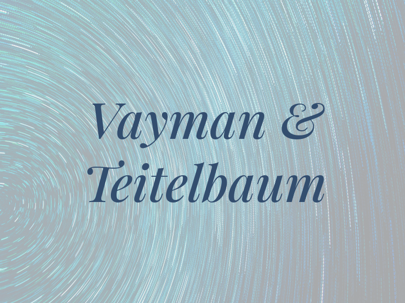 Vayman & Teitelbaum