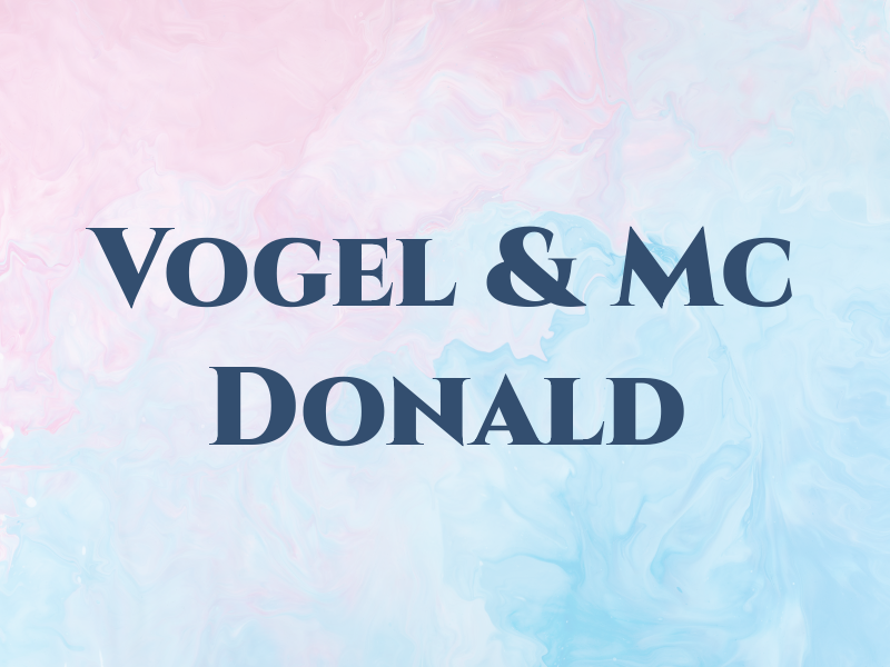 Vogel & Mc Donald