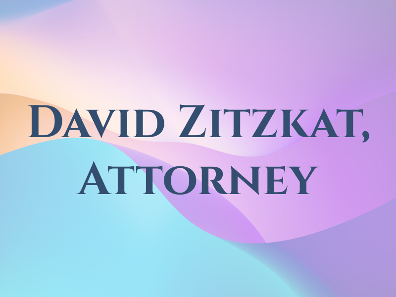 W. David Zitzkat, Attorney at Law