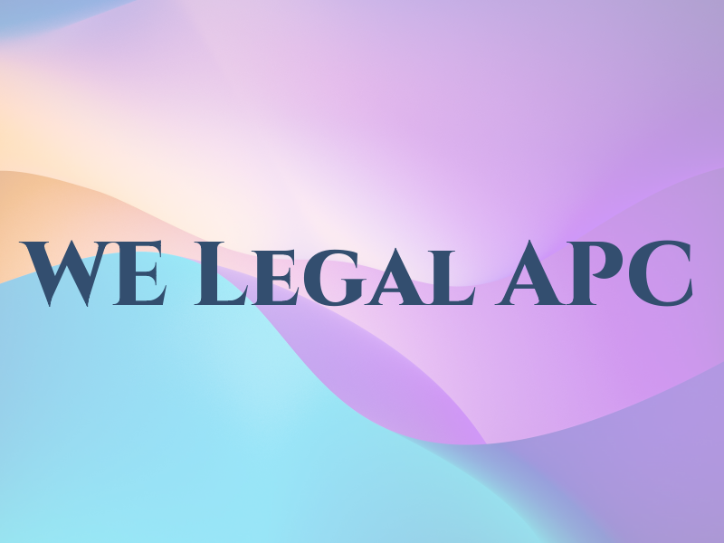 WE Legal APC