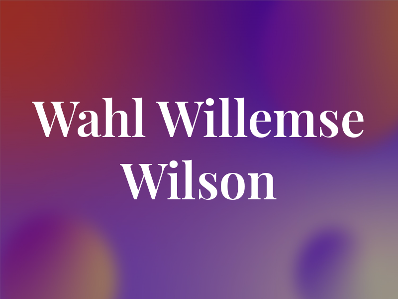 Wahl Willemse & Wilson