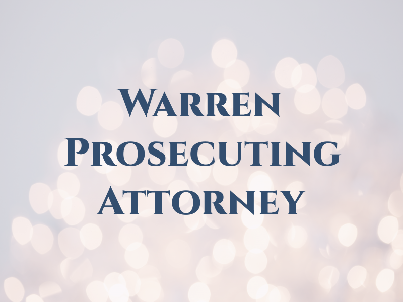 Warren Prosecuting Attorney