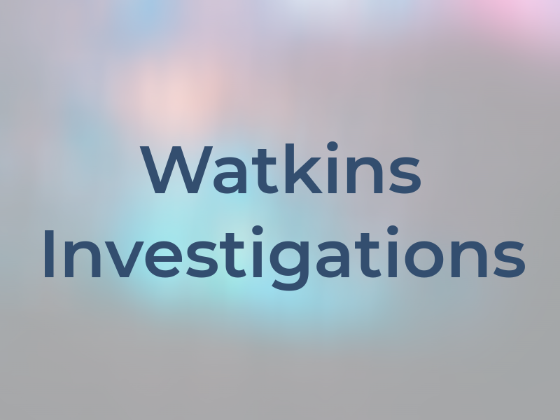 Watkins Investigations