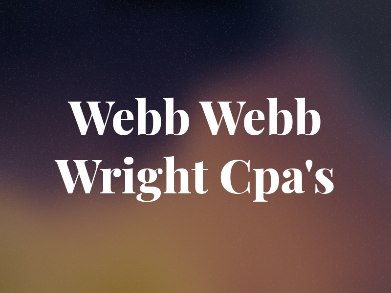 Webb Webb & Wright Cpa's