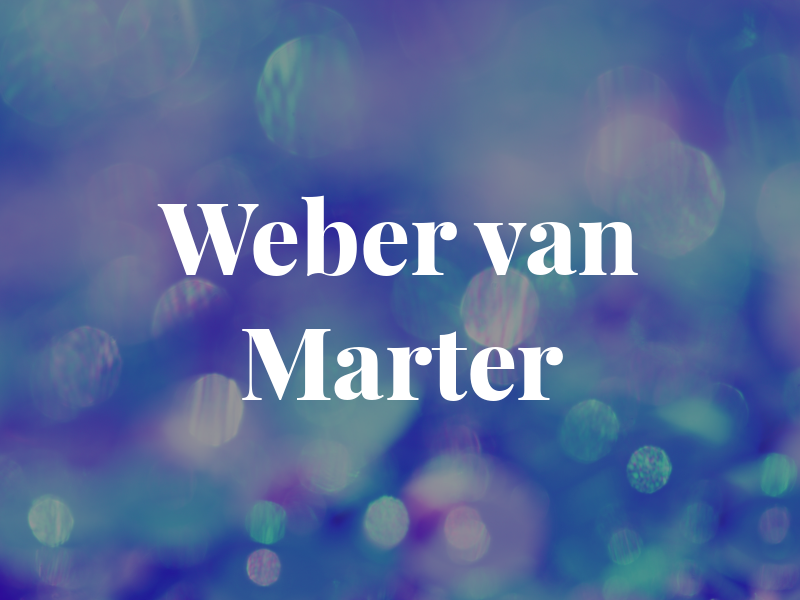Weber van Marter