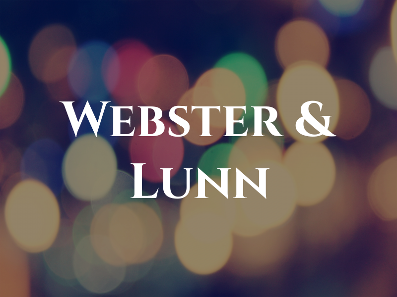 Webster & Lunn