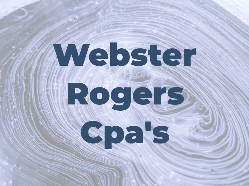 Webster Rogers & Co Cpa's Llc