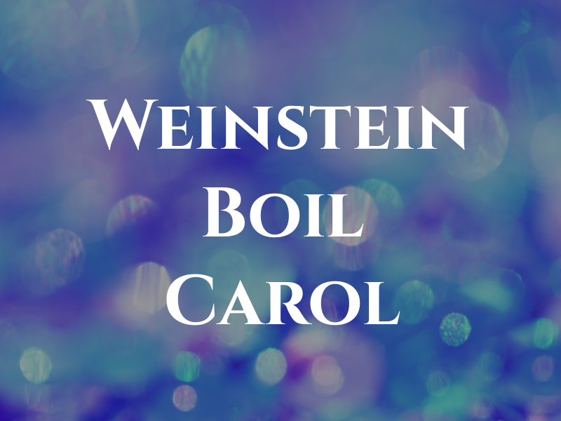 Weinstein Boil Carol