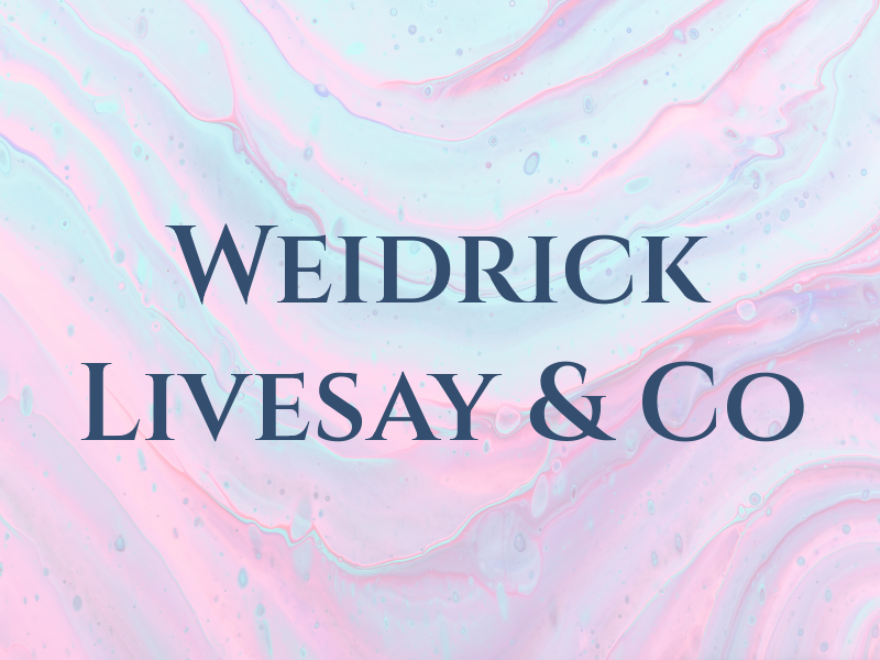 Weidrick Livesay & Co