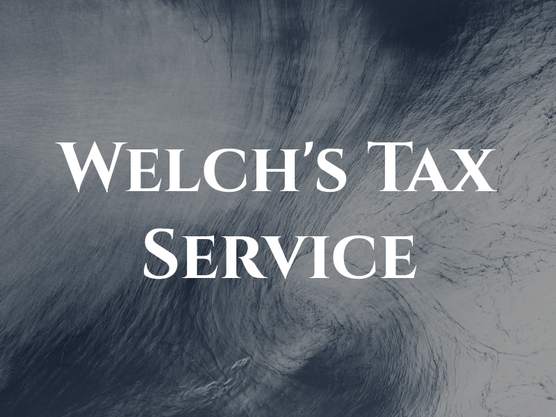 Welch's Tax Service