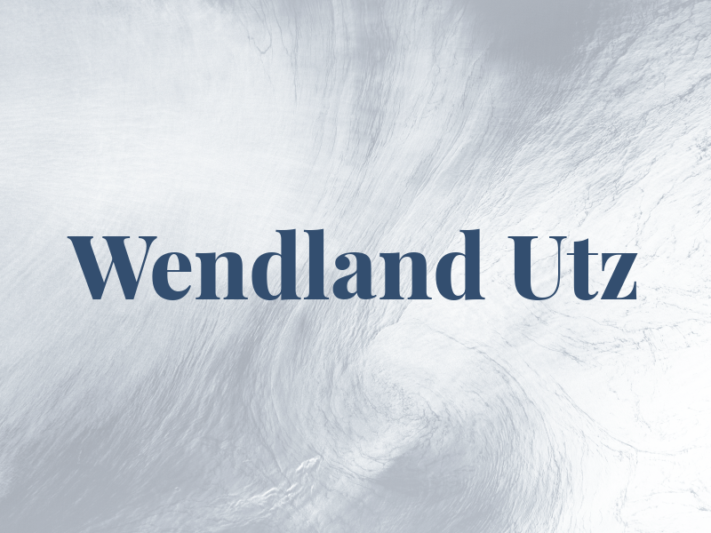 Wendland Utz