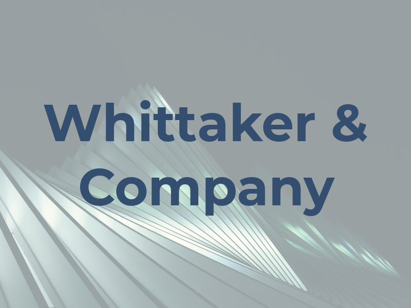 Whittaker & Company