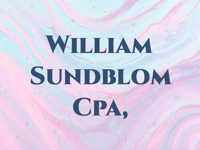 William C. Sundblom Cpa, PA